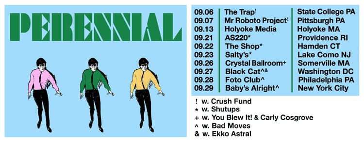 September Shows w. Bad Moves, Ekko Astral, You Blew It! / Signed Test Pressings!